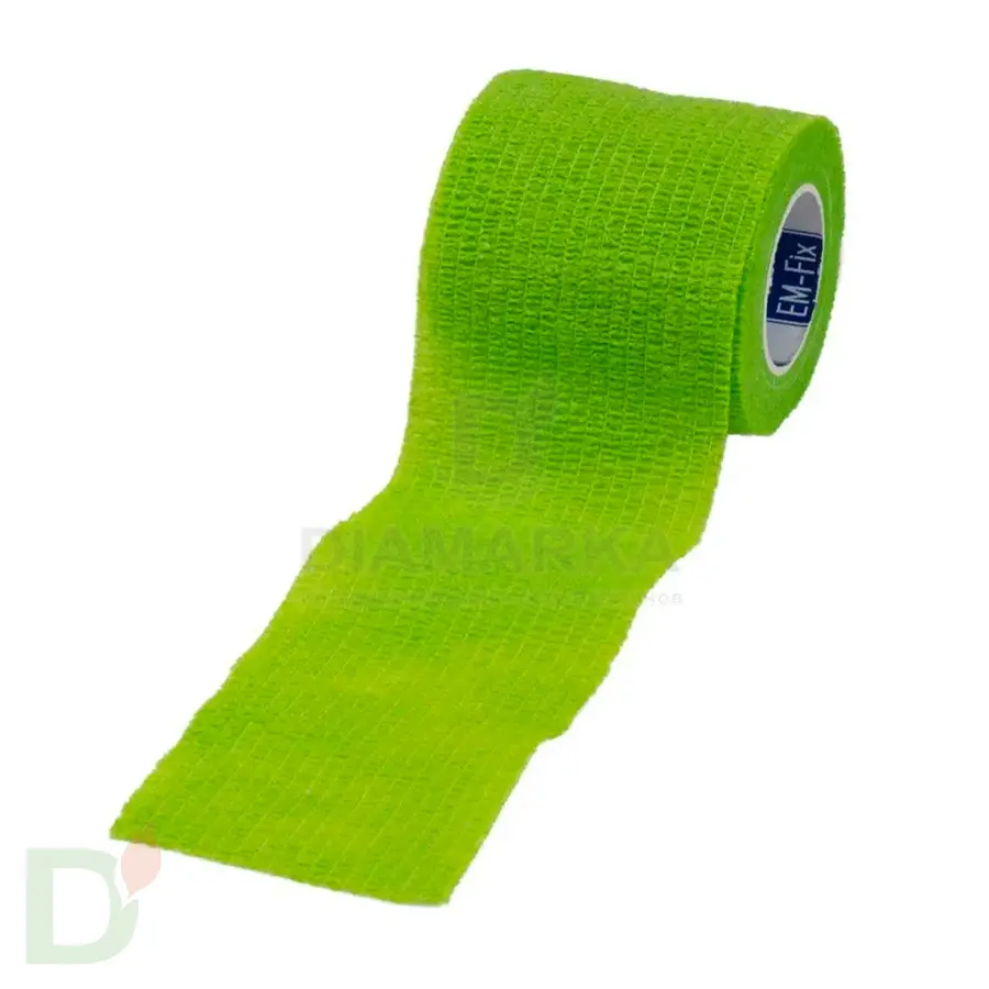 Бинт эластичный когезивный EM-fix krep Лайм, 5 см х 4,5 м в Самаре