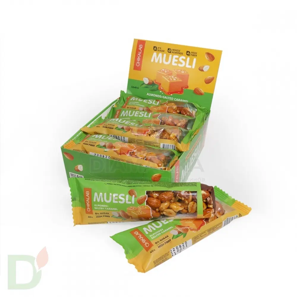 Батончик мюсли CHIKALAB миндальный с соленой карамелью 40 гр. в Самаре