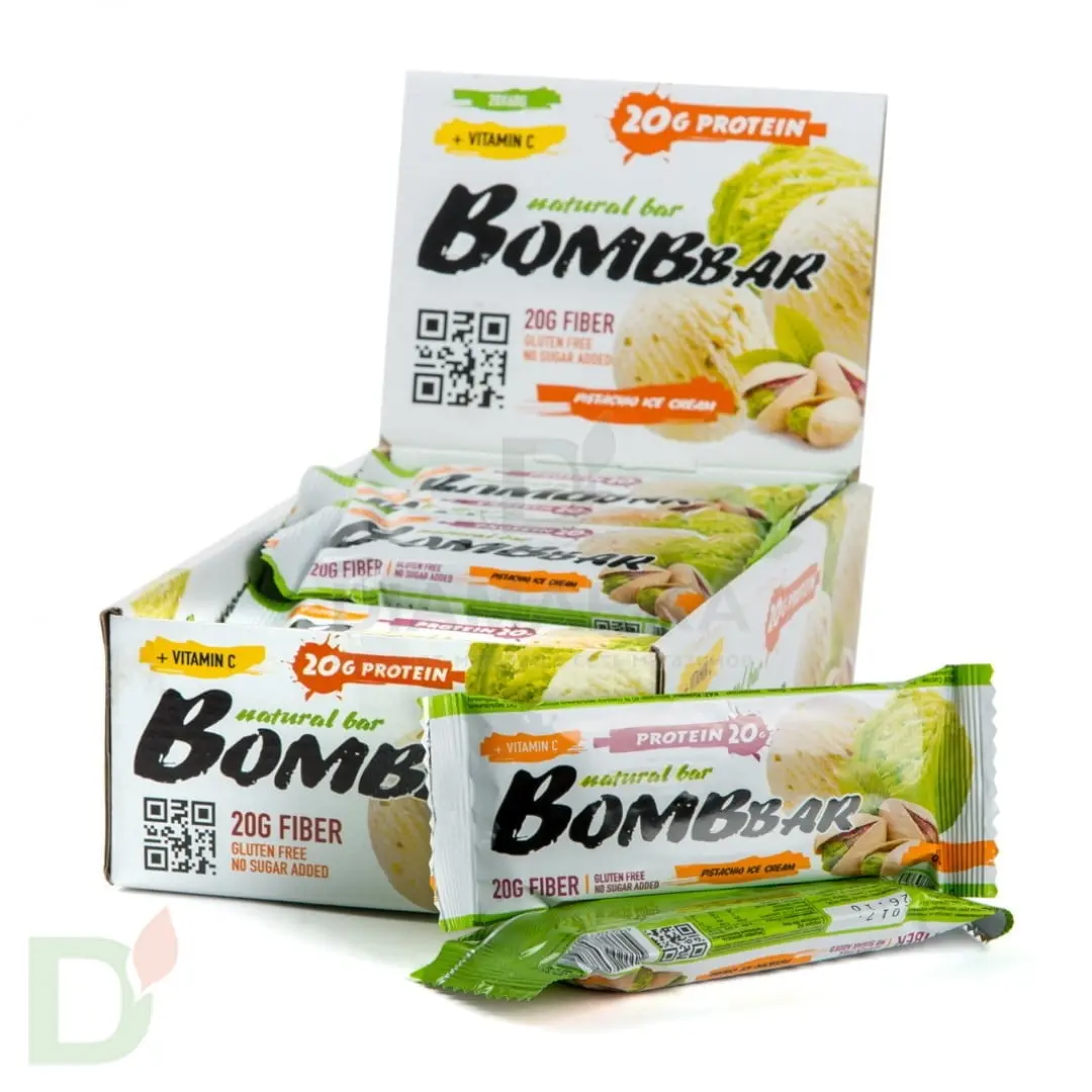 Батончик BOMBBAR Фисташковый пломбир (3угл в 60г) в Самаре