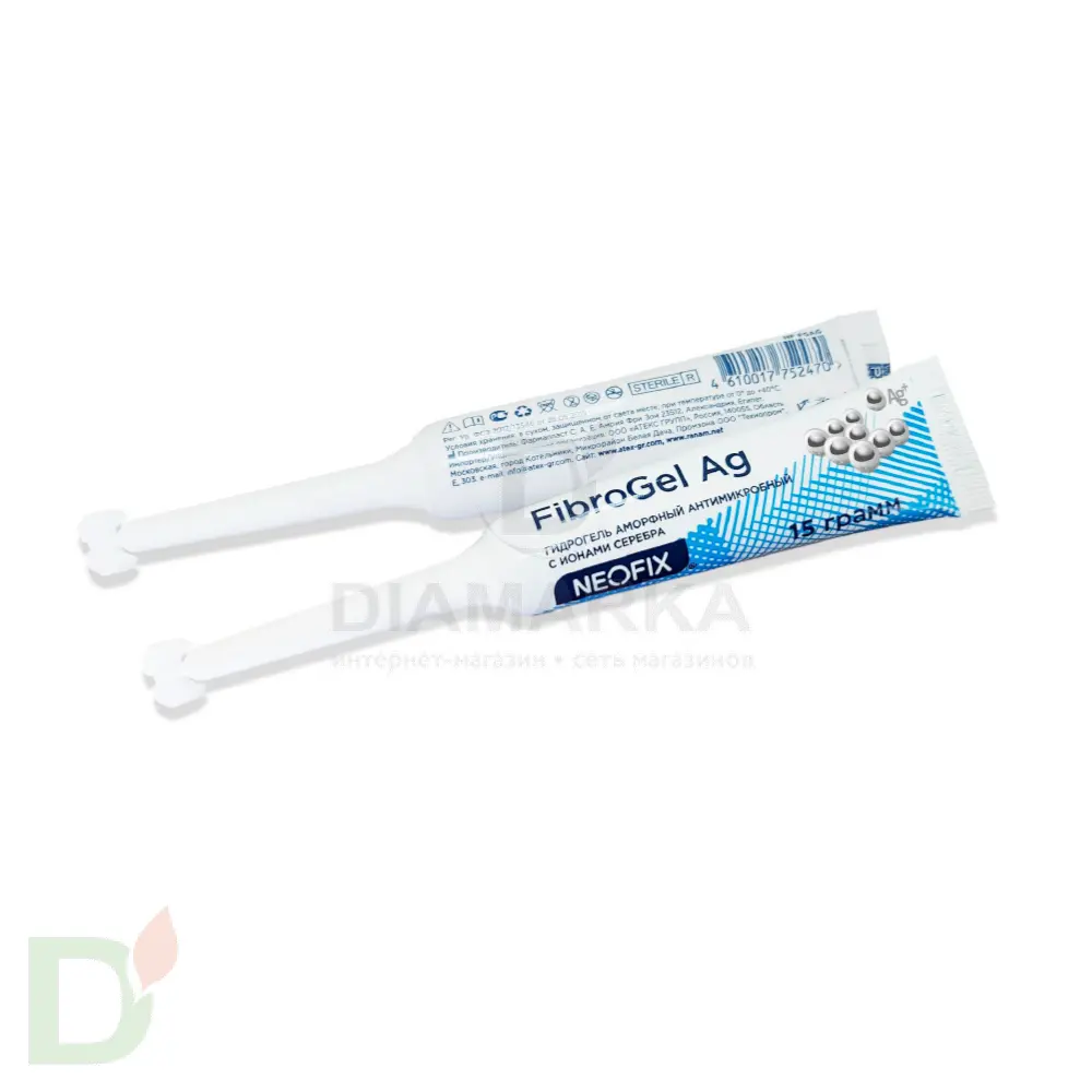 Гидрогель антимикробный NEOFIX FibroGel Fg с ионами серебра 15г в Самаре
