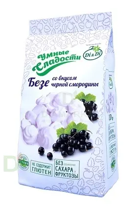 Безе без сахара Умные сладости Чёрная смородина 70гр. в Самаре