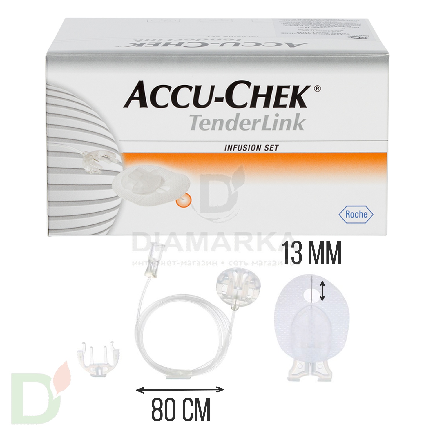Акку-Чек ТендерЛинк 13/80, инфузионный набор, 1 шт. в Самаре