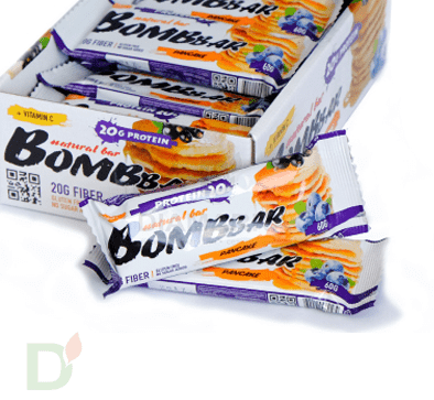Батончик BOMBBAR Смородиново-черничный панкейк (3 угл в 60г) в Самаре