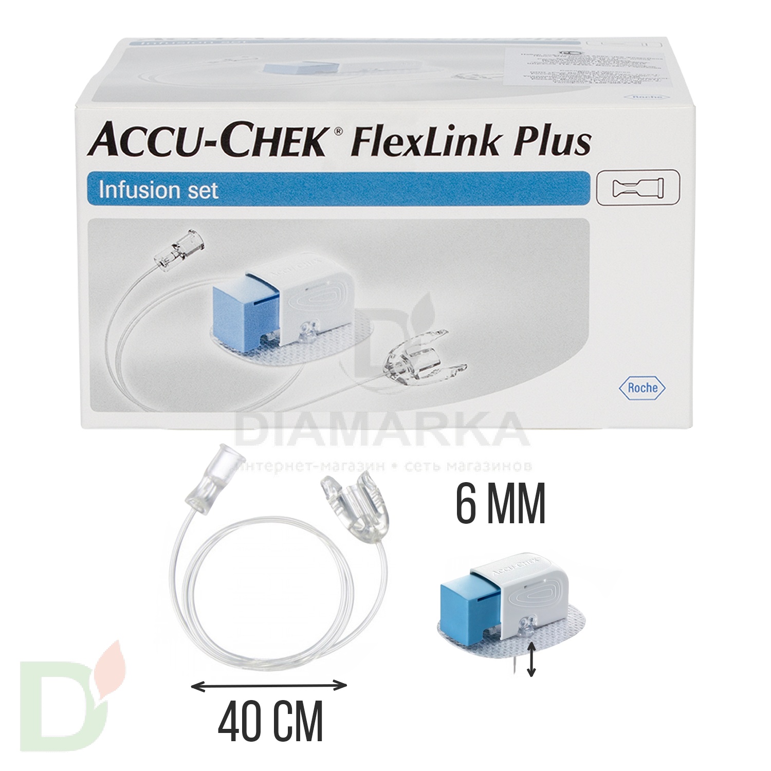Акку-Чек ФлексЛинк Плюс 6/40, инфузионный набор, 1 шт. в Самаре