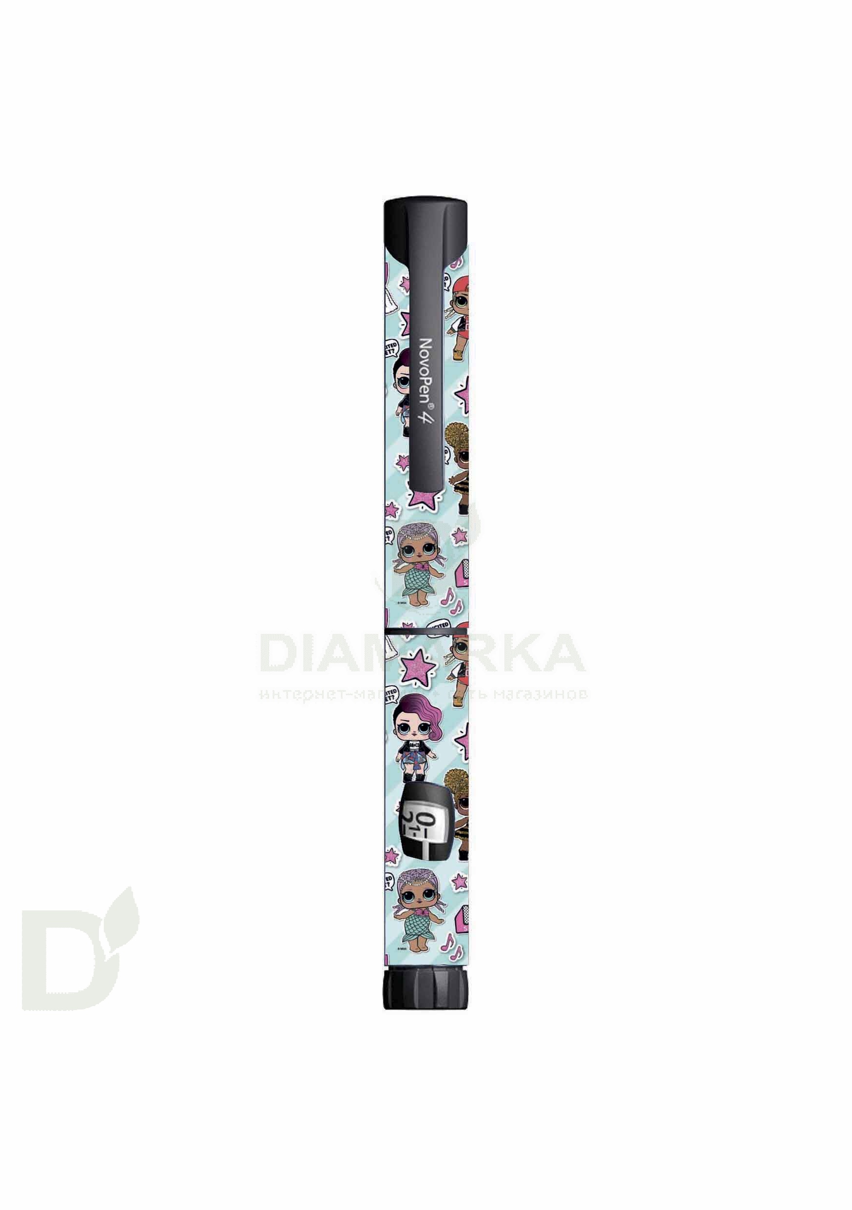 Наклейка на шприц-ручку НовопенЭХО и Новопен4