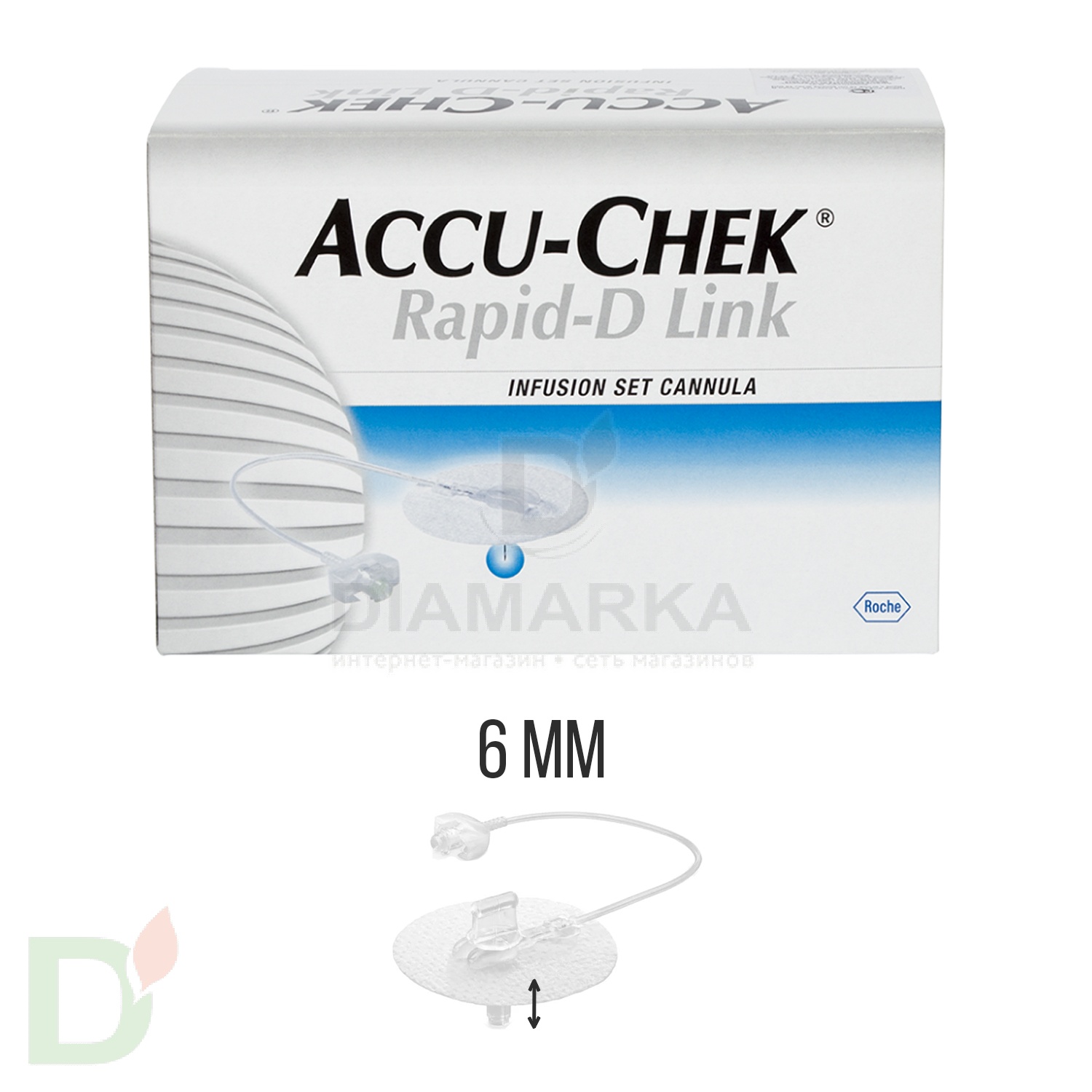 Акку-Чек Репид-Д Линк, игла 6 мм, 1 шт. в Самаре