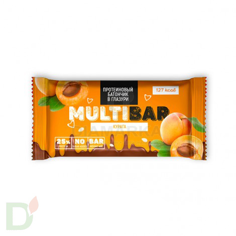 Батончик протеиновый Мультибар в глазури с курагой 40гр в Самаре