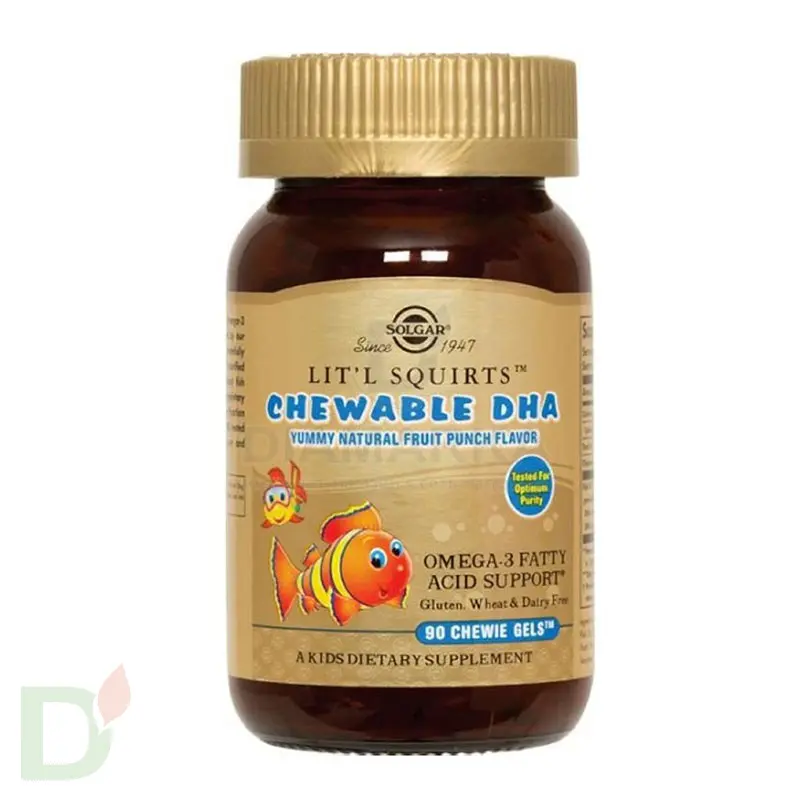 Витамины для детей Солгар Золотые рыбки ПНЖК Омега-3 (ДГК и ЭПК), 90 капс. в Самаре