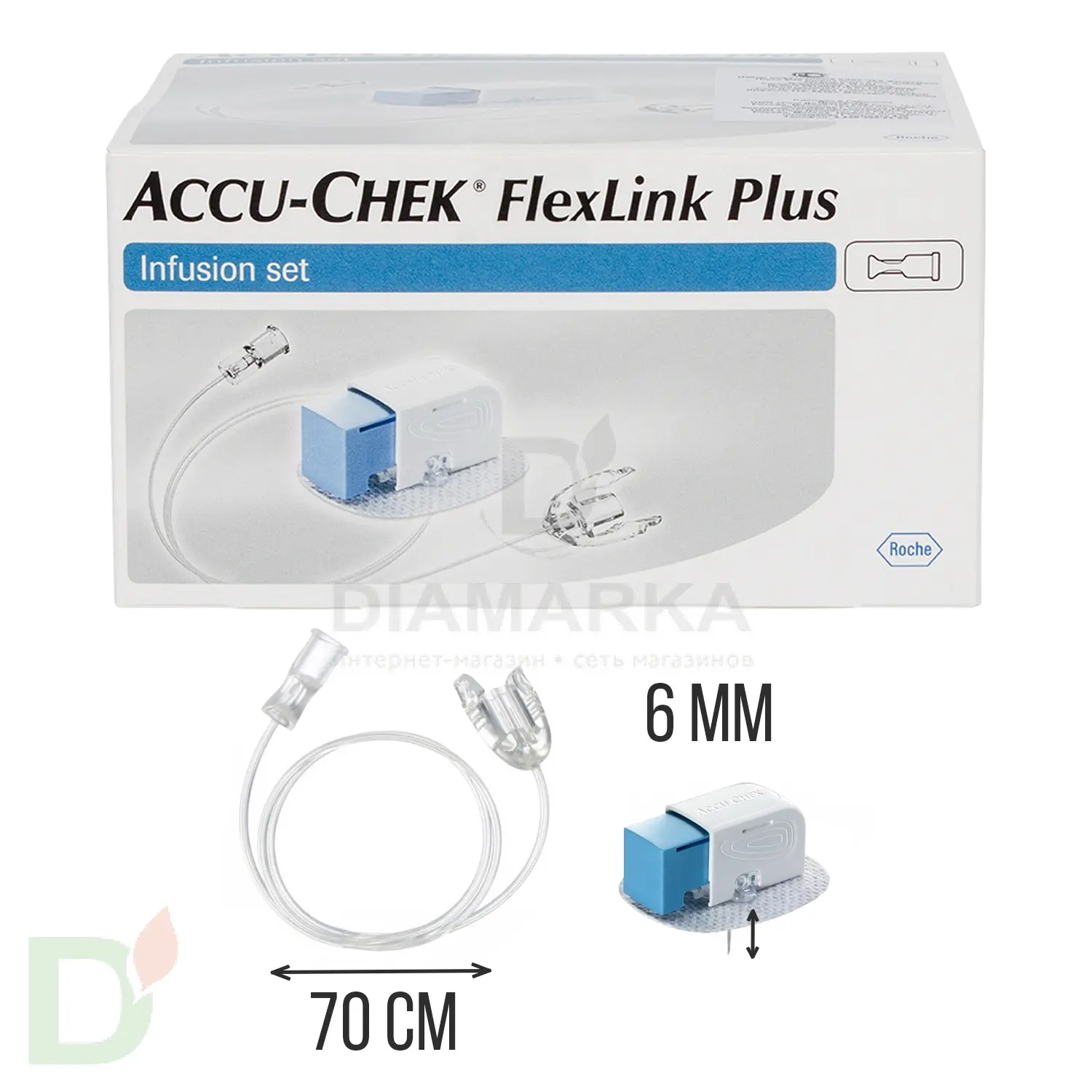 Акку-Чек ФлексЛинк Плюс 6/70, инфузионный набор, 1 шт. в Самаре
