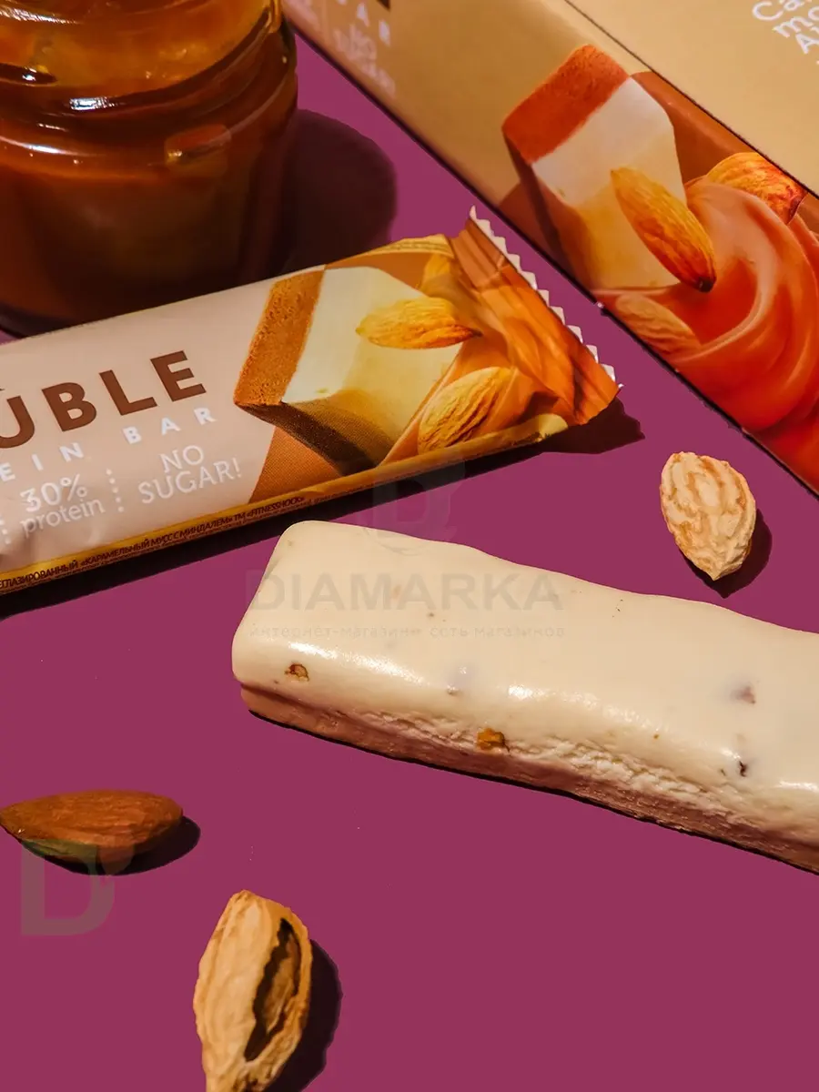 Батончик протеиновый FitnesShock Карамельный мусс с миндалем 40гр. в Самаре