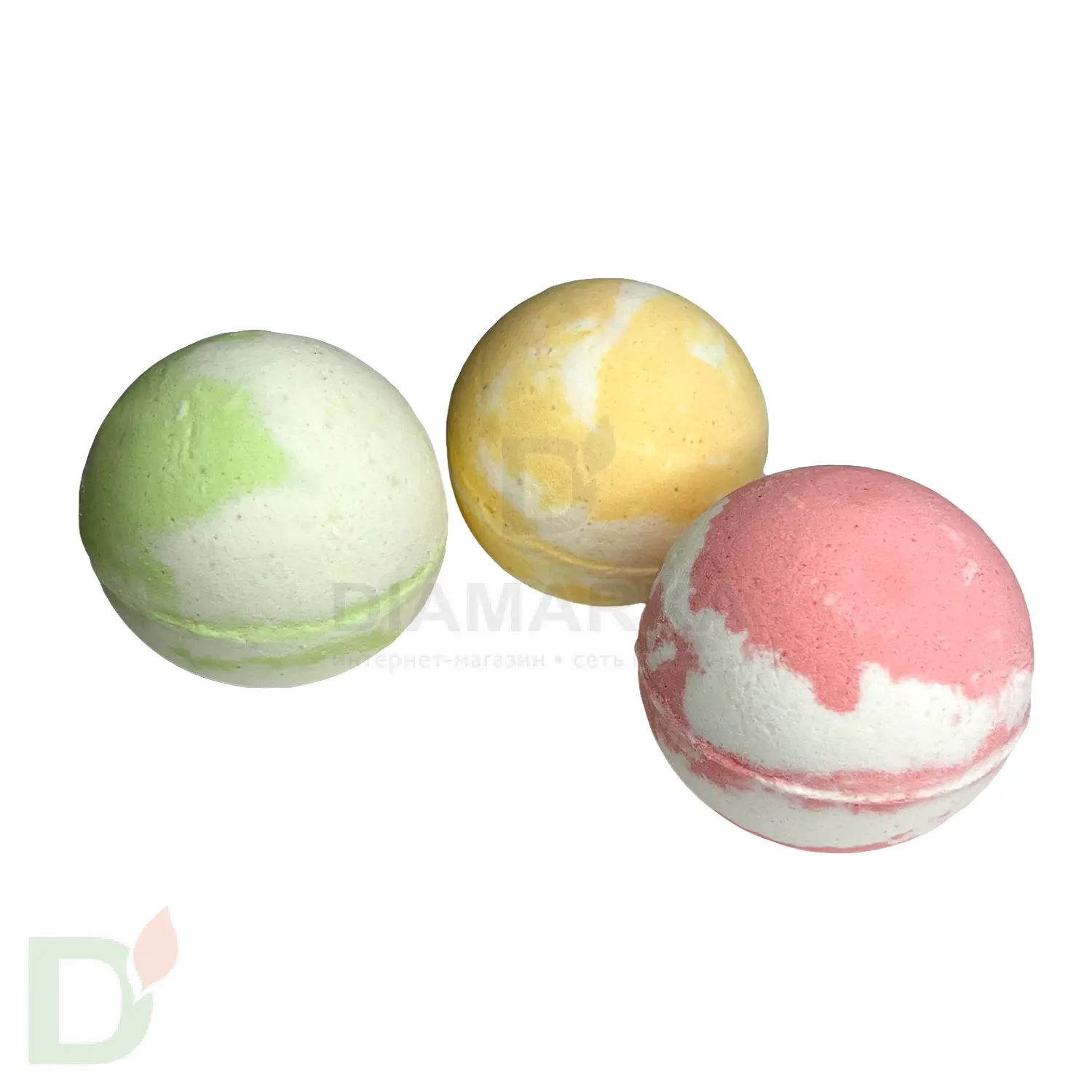 Бокс - Бомбочки для ванны взрослые с разводами (з шт в комплекте) в Самаре