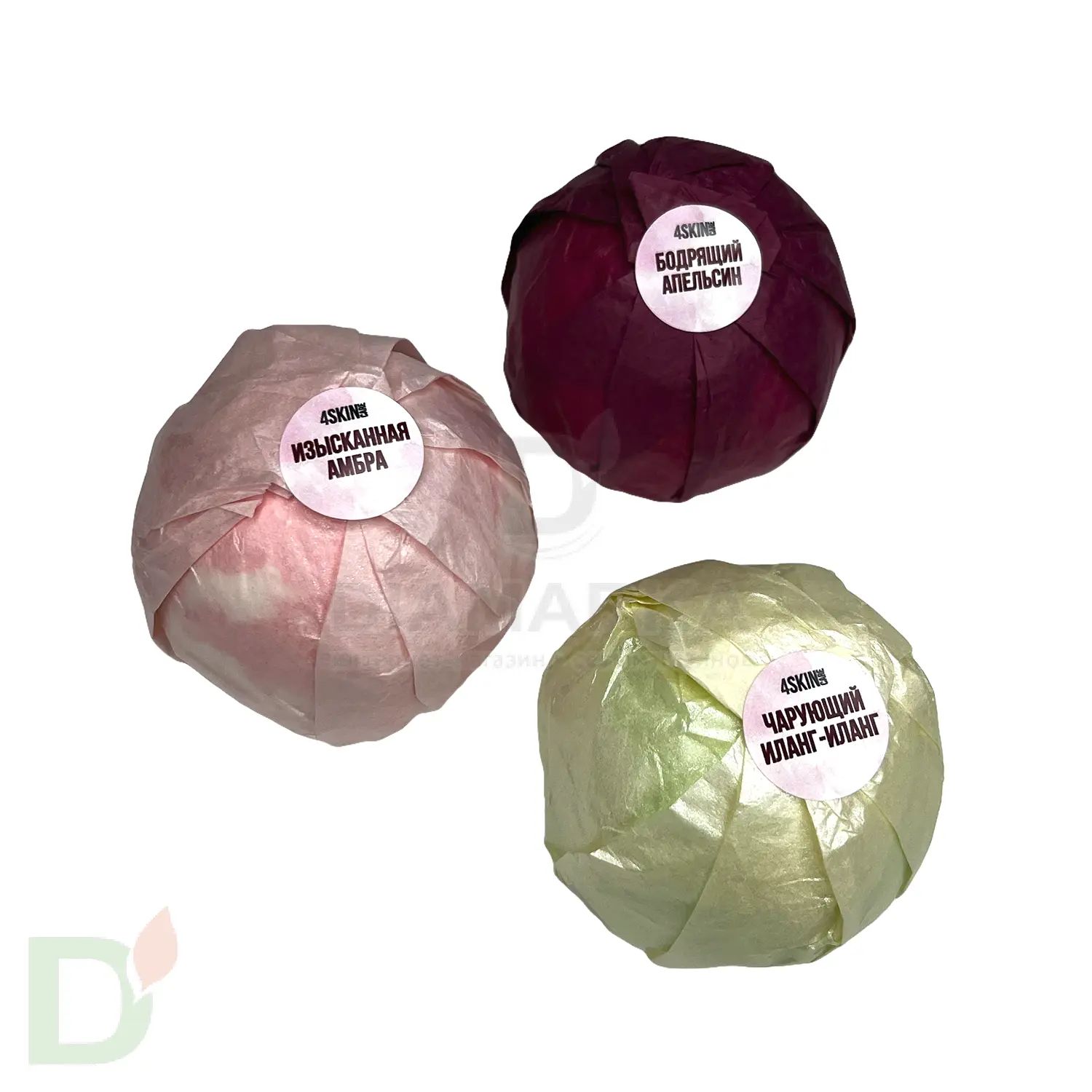 Бокс - Бомбочки для ванны взрослые с разводами (з шт в комплекте) в Самаре