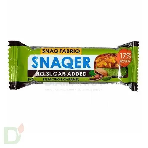 Батончик Snaq Fabriq глазированный Фисташка и карамель 50гр. в Самаре