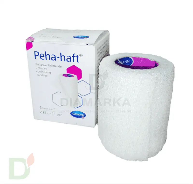Бинт самофиксирующийся Пеха-хафт (Peha-haft), 6см х 4 м, Белый в Самаре