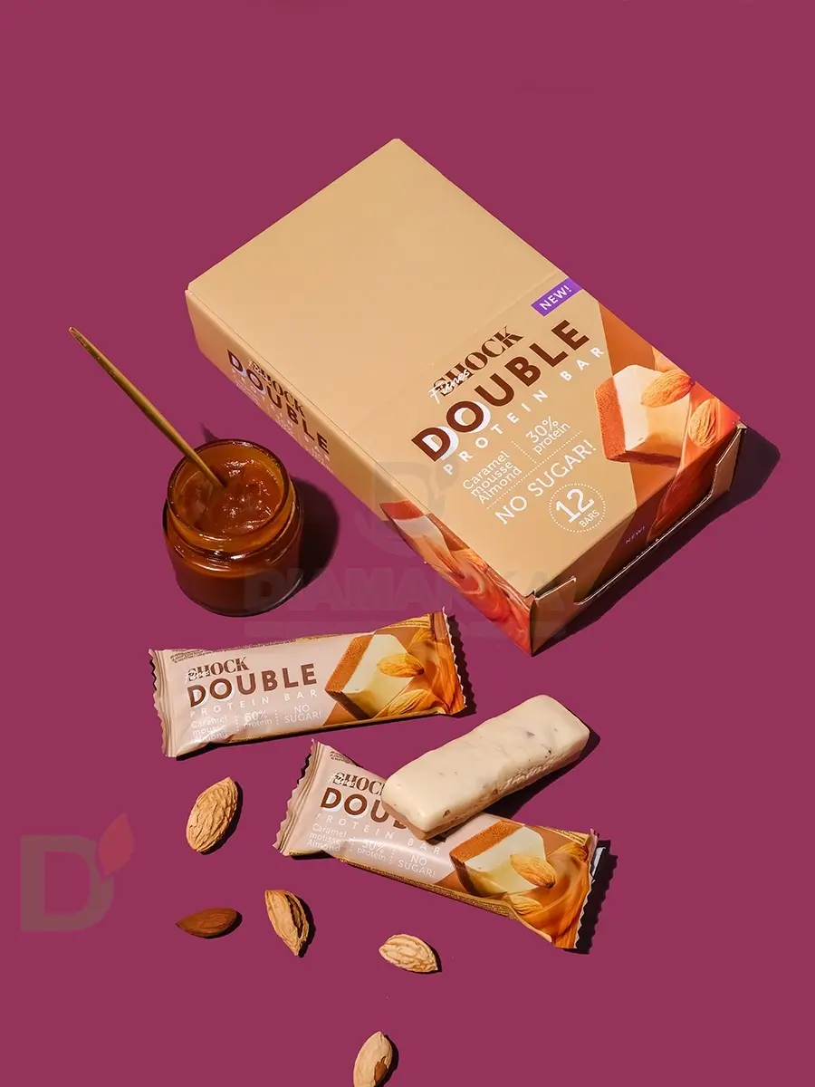 Батончик протеиновый FitnesShock Карамельный мусс с миндалем 40гр. в Самаре