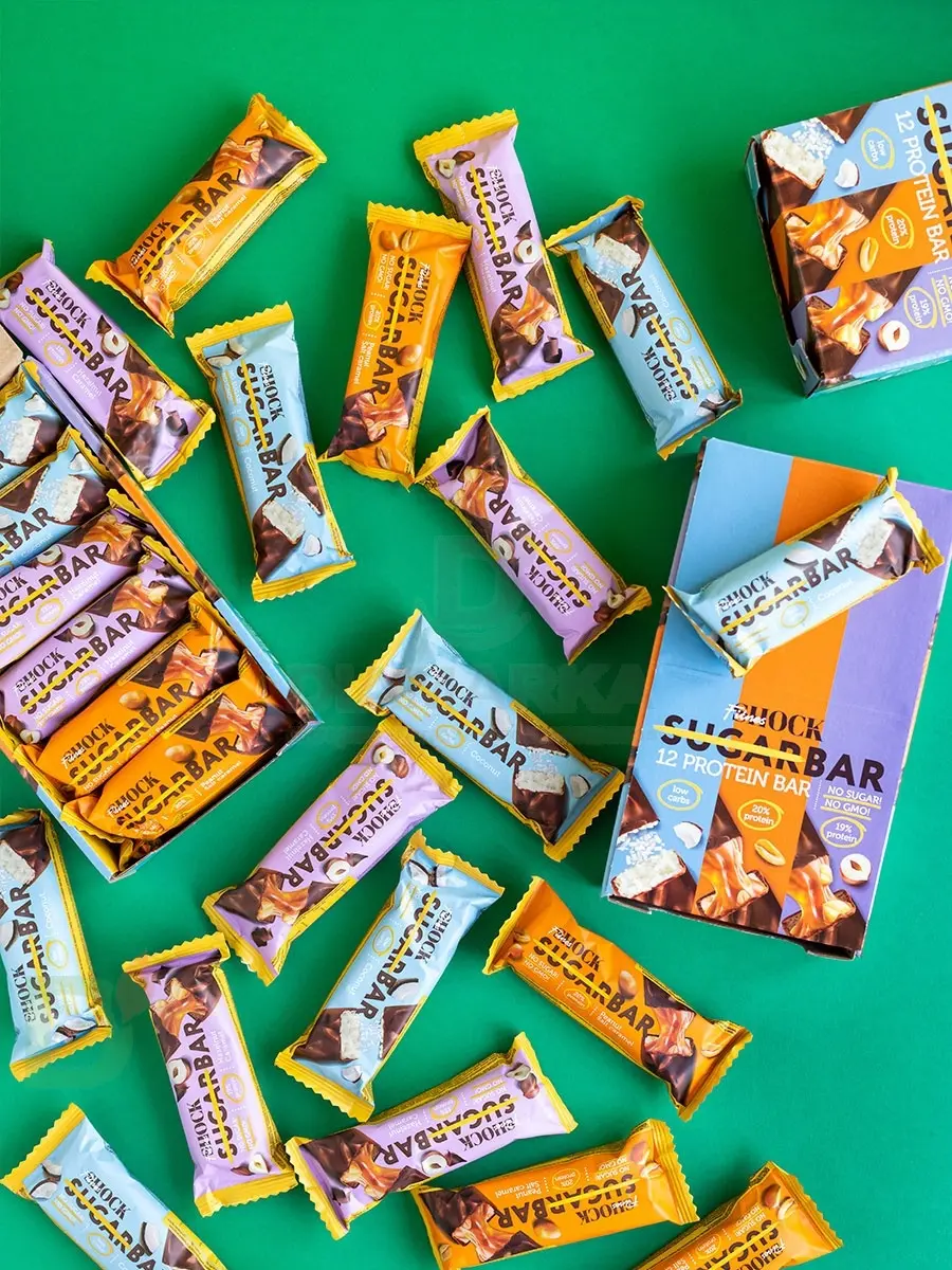 Батончик протеиновый FitnesShock Соленая карамель-Арахис 50гр. в Самаре