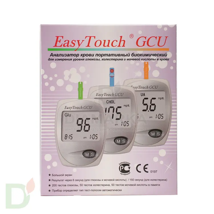 Биохимический анализатор ИзиТач (EasyTouch GCU) (глюкоза, холестерин и мочевая кислота в крови) в Самаре